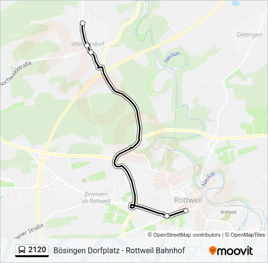 2120 Bus Line Map