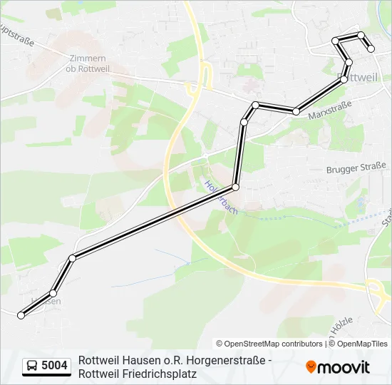 5004 Bus Line Map