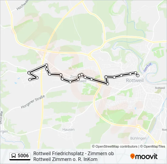 5006 Bus Line Map