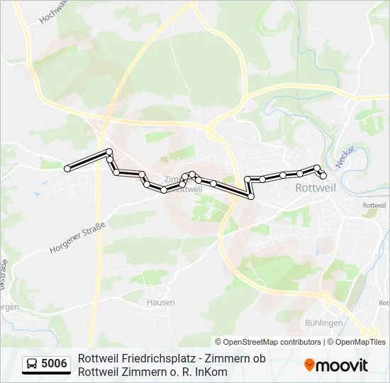 5006 Bus Line Map