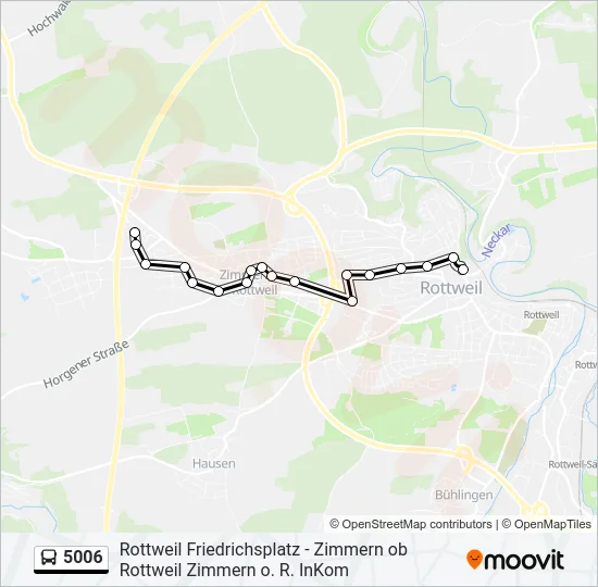 5006 Bus Line Map