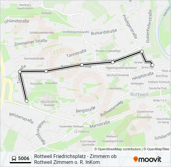 5006 Bus Line Map