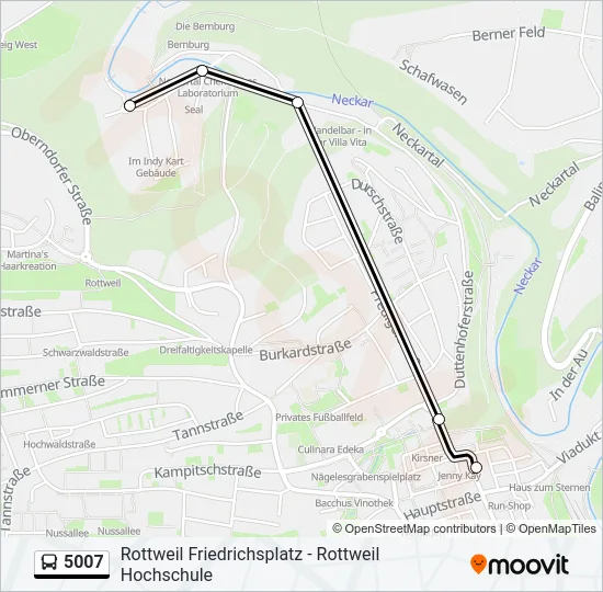5007 Bus Line Map