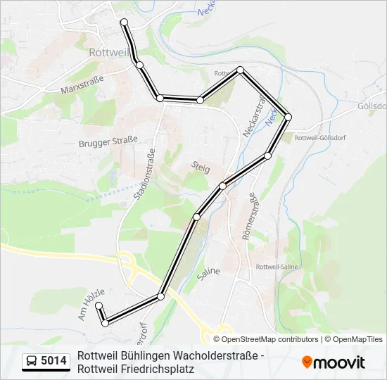 5014 Bus Line Map