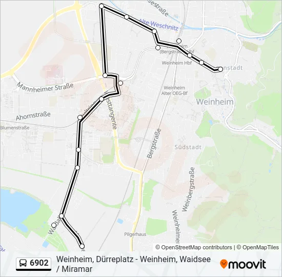 6902 Bus Line Map