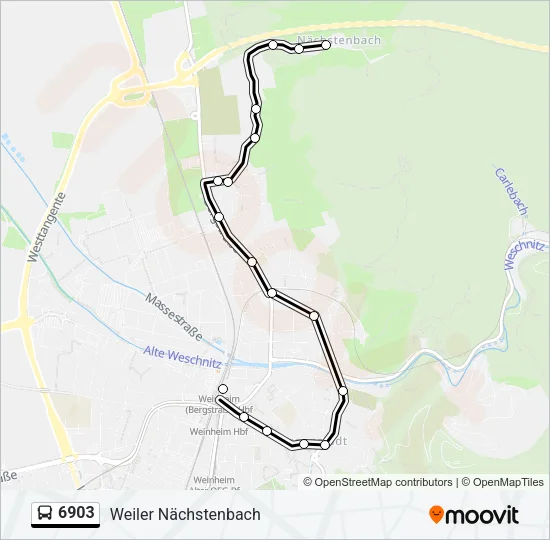 6903 Bus Line Map