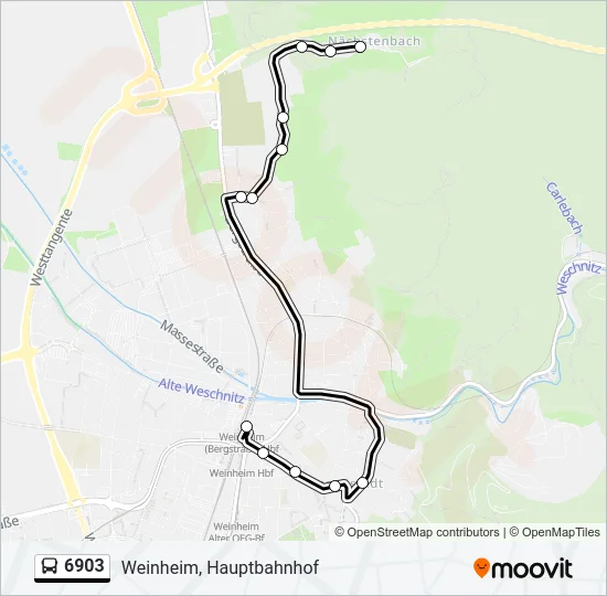 6903 Bus Line Map