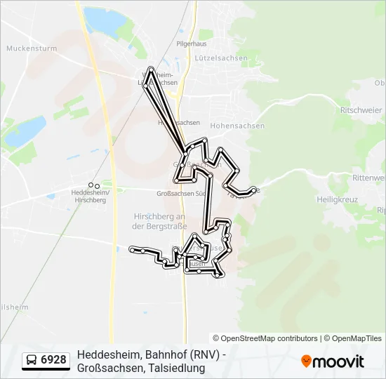 6928 Bus Line Map