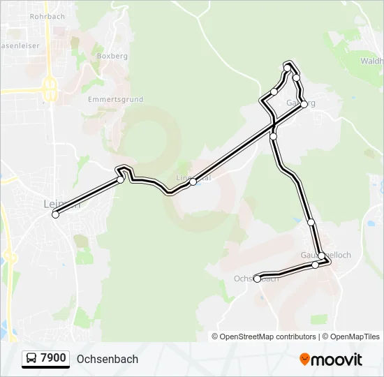 7900 Bus Line Map