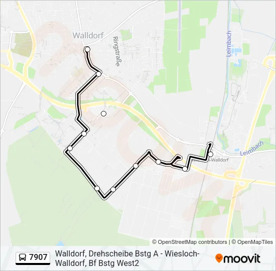 7907 Bus Line Map