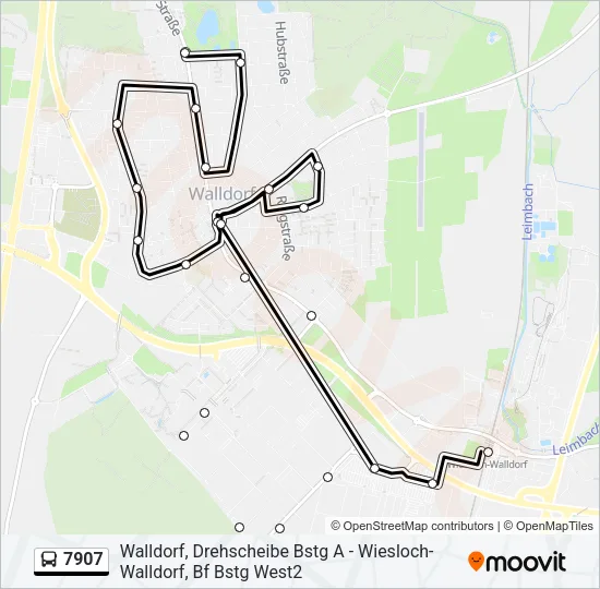 7907 Bus Line Map