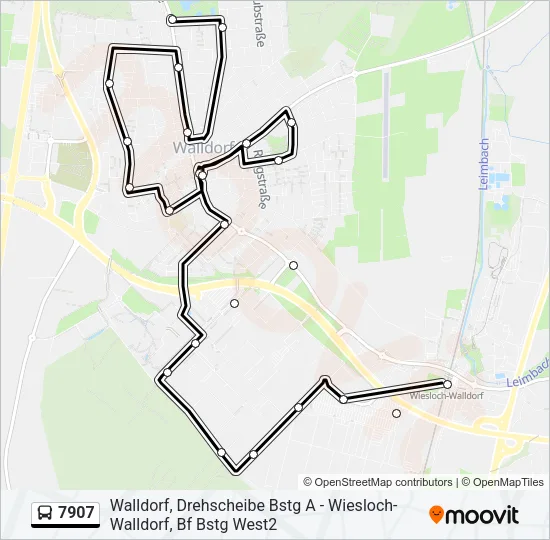 7907 Bus Line Map