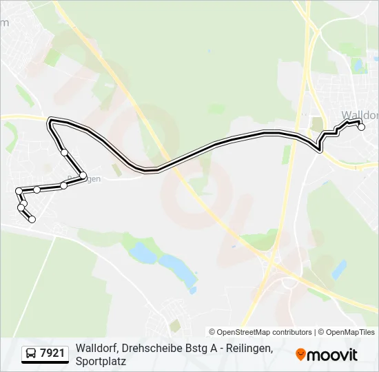 7921 Bus Line Map