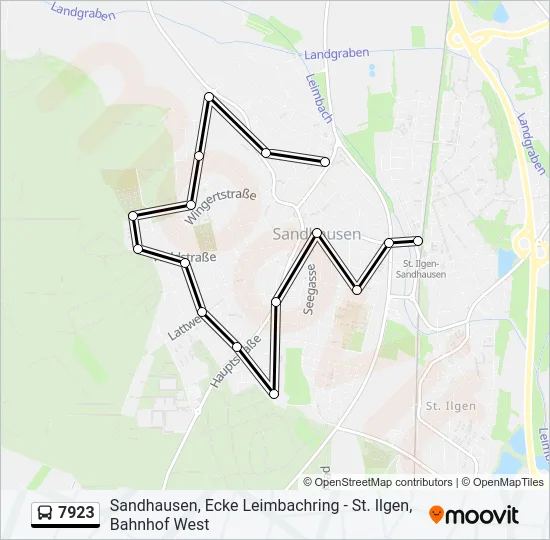 7923 Bus Line Map