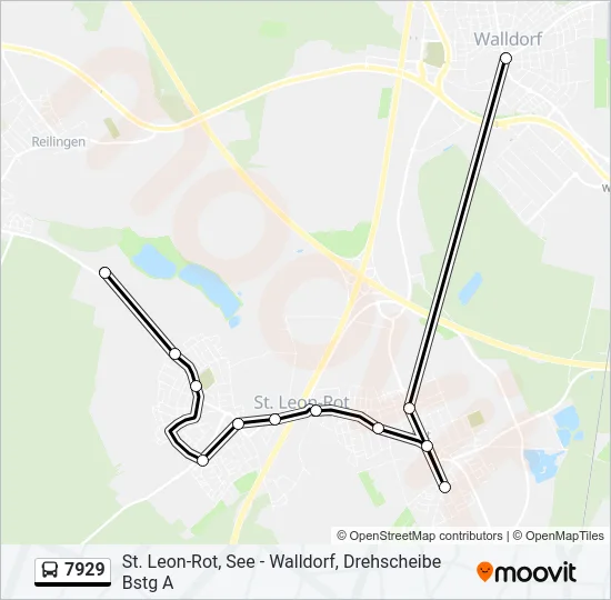 7929 Bus Line Map