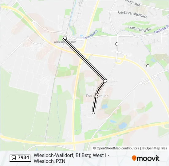 7934 Bus Line Map