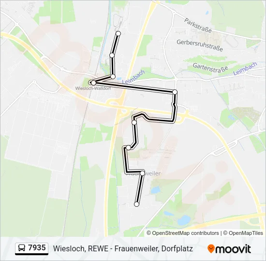 7935 Bus Line Map