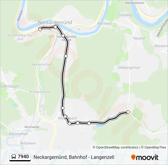 7940 Bus Line Map