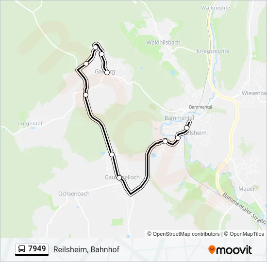 7949 Bus Line Map