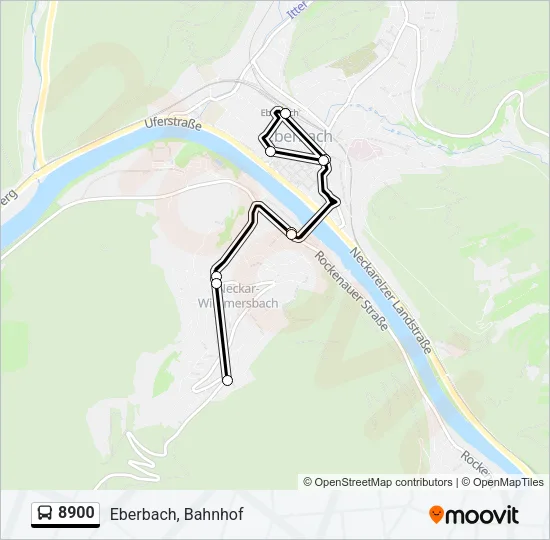 8900 Bus Line Map