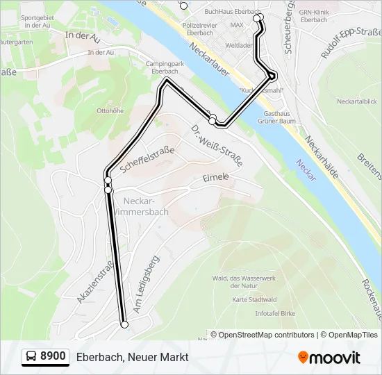 8900 Bus Line Map