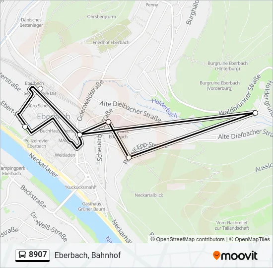 8907 Bus Line Map
