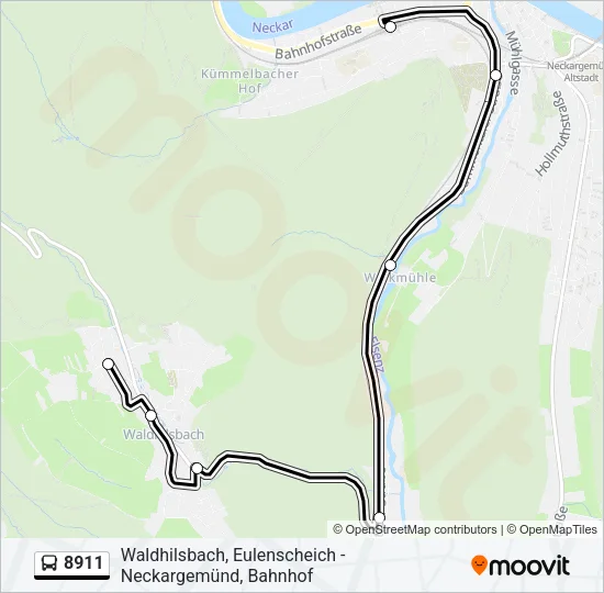 8911 Bus Line Map