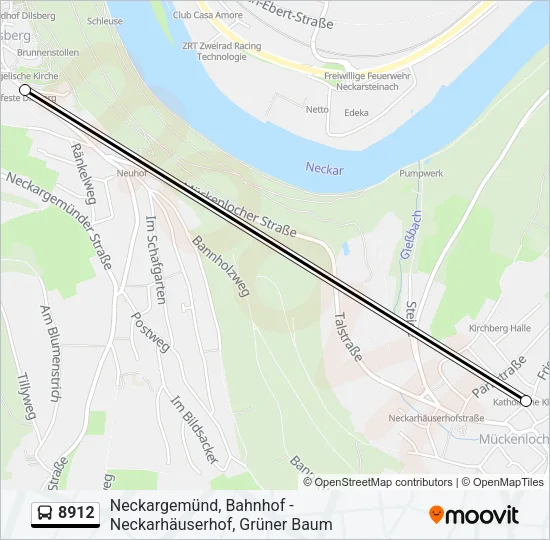 8912 Bus Line Map