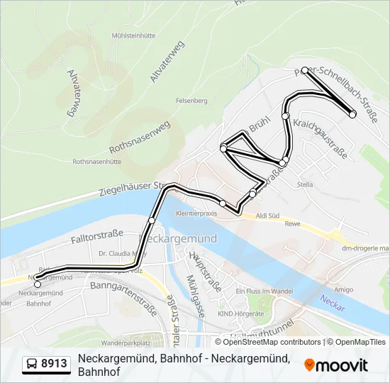 8913 Bus Line Map