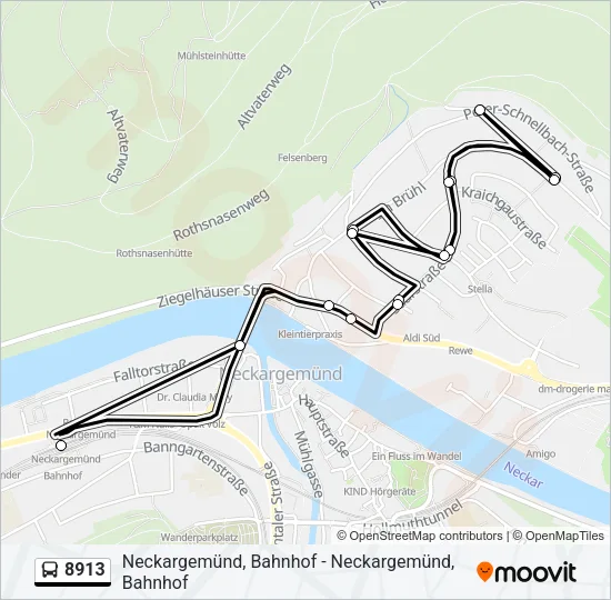 8913 Bus Line Map