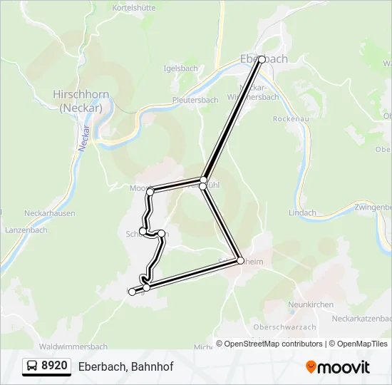 8920 Bus Line Map