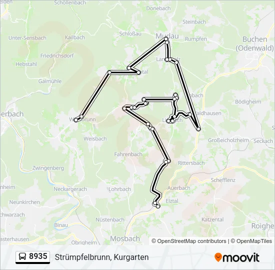 8935 Bus Line Map