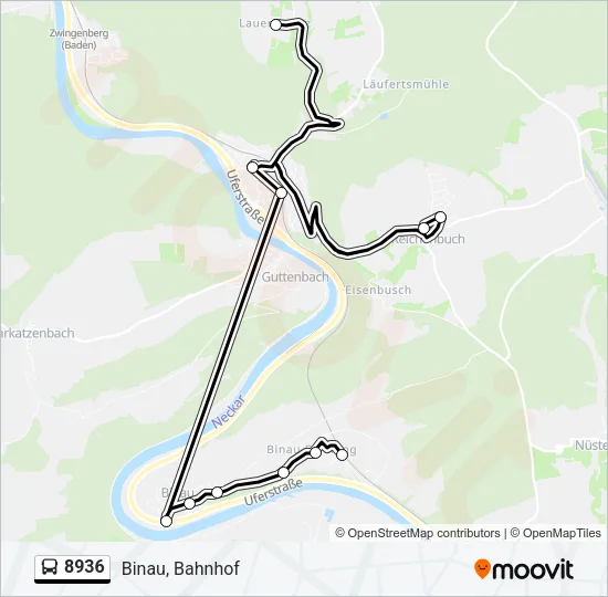 8936 Bus Line Map