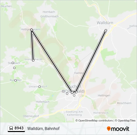 8943 Bus Line Map