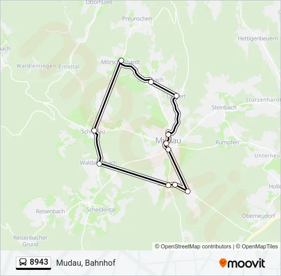 8943 Bus Line Map