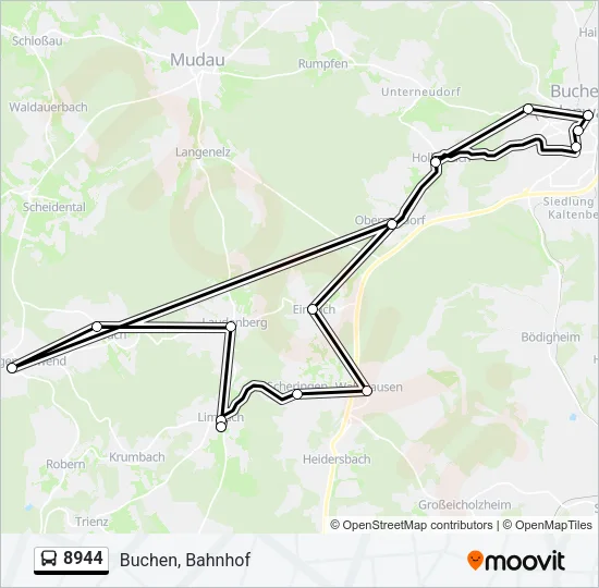 8944 Bus Line Map