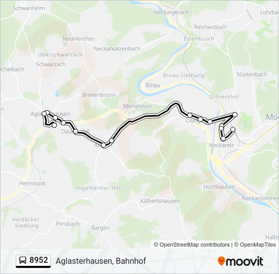 8952 Bus Line Map