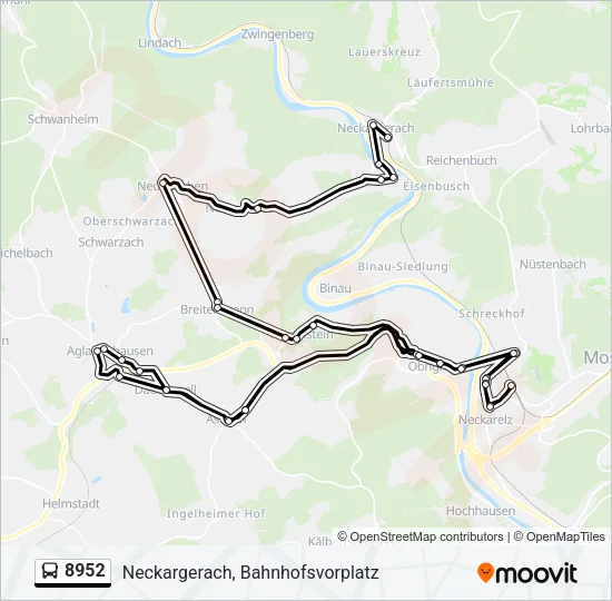 8952 Bus Line Map