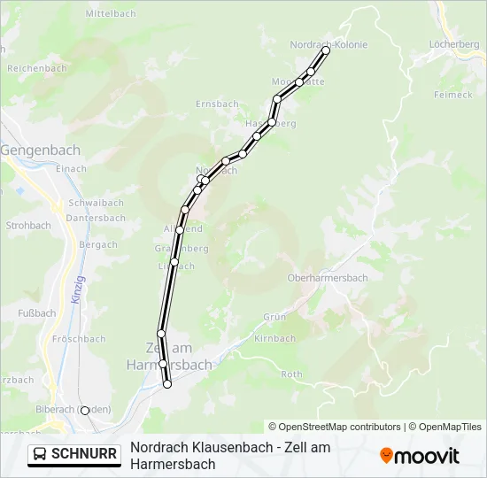 SCHNURR Bus Line Map