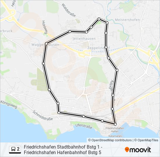 2 bus Line Map