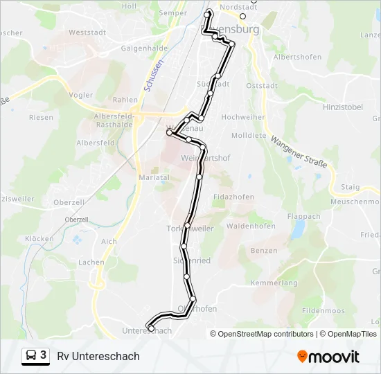 3 Bus Line Map