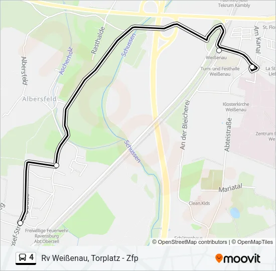 4 Bus Line Map