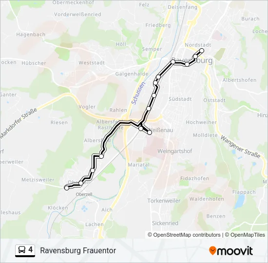 4 Bus Line Map
