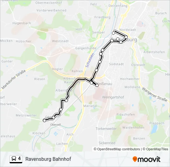 4 Bus Line Map
