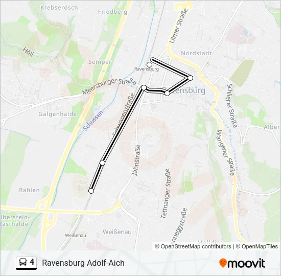 4 Bus Line Map