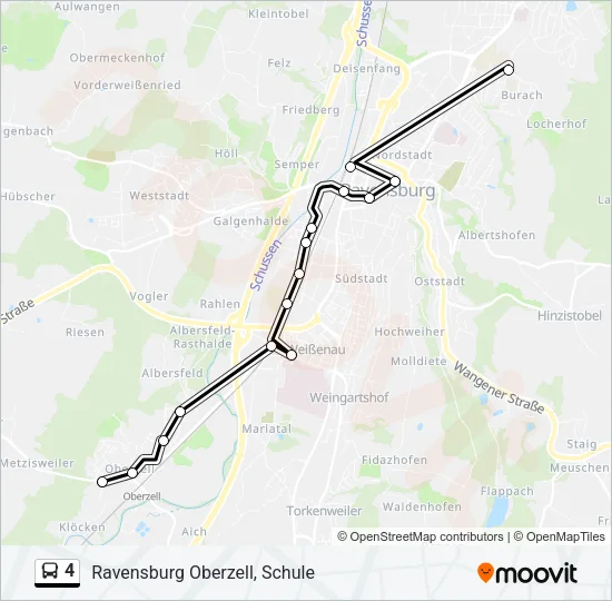 4 Bus Line Map
