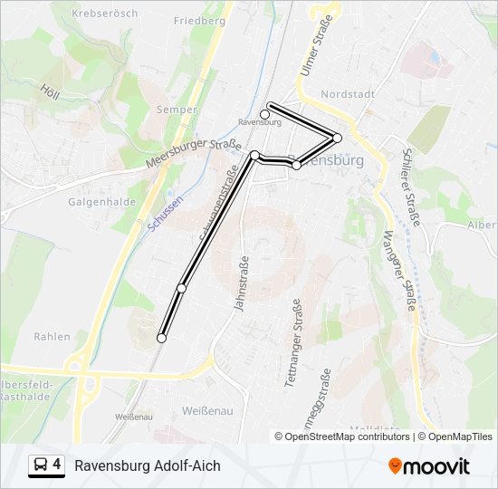 4 Bus Line Map