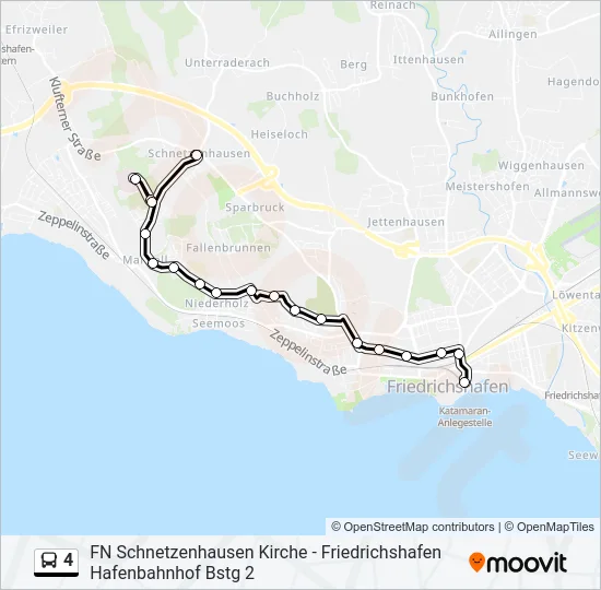 4 Bus Line Map