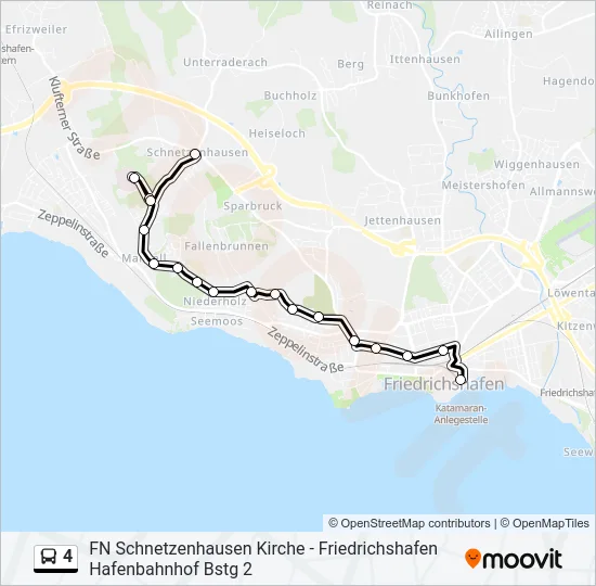 4 Bus Line Map