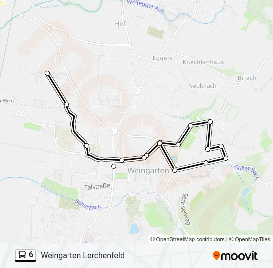 6 Bus Line Map